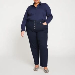 Universal Standard Dolly High Rise Button Fly Jeans